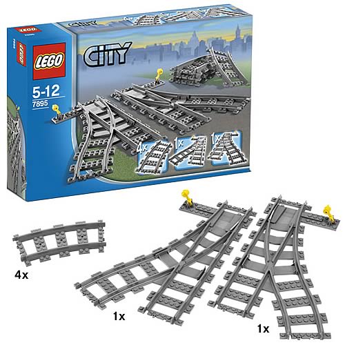 LEGO 7895 City Trains Switch Tracks